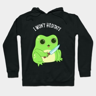 Crazy Kawaii Frog Funny Humor Irony Hoodie